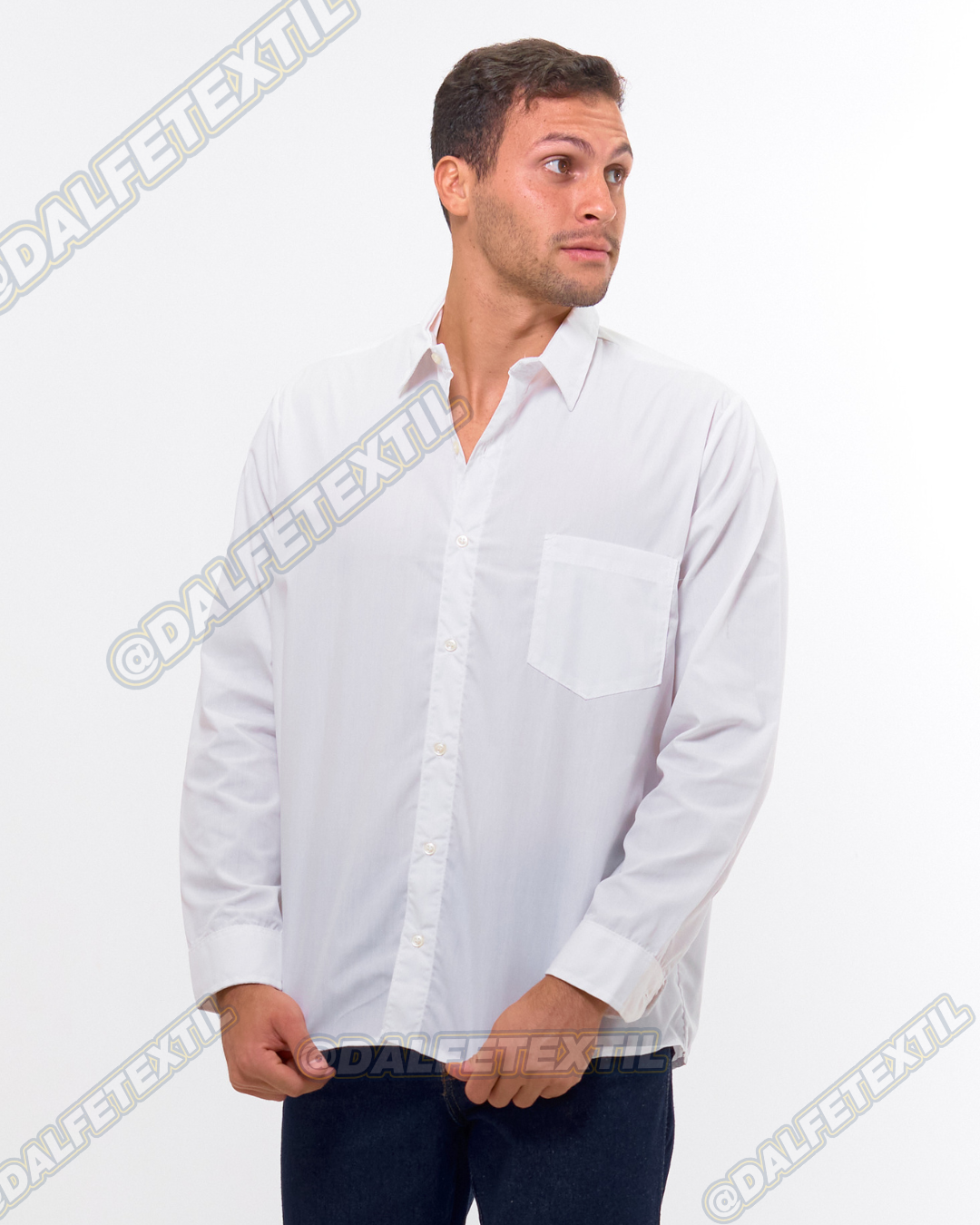 Camisa Microfibra Clásica Manga Larga Caballero