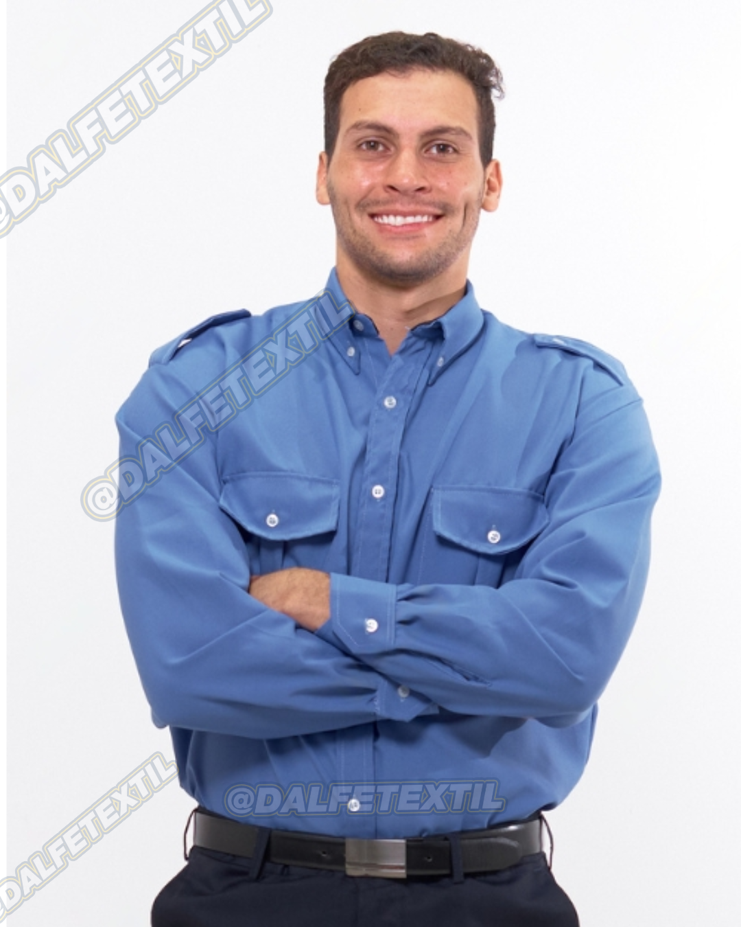 Camisa Tipo Vigilante Manga Larga